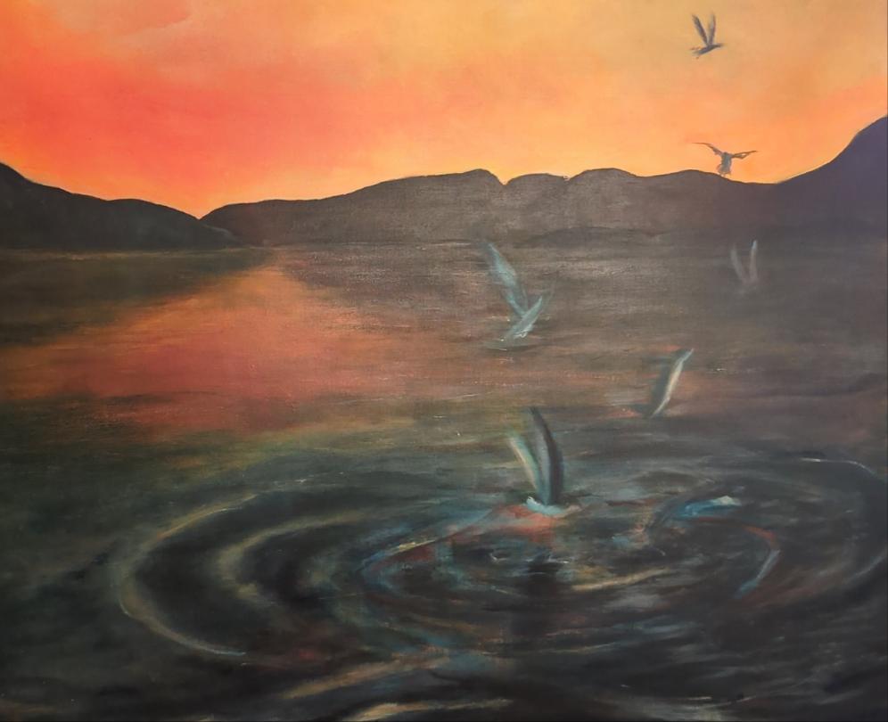 Sommernatt ved fjorden